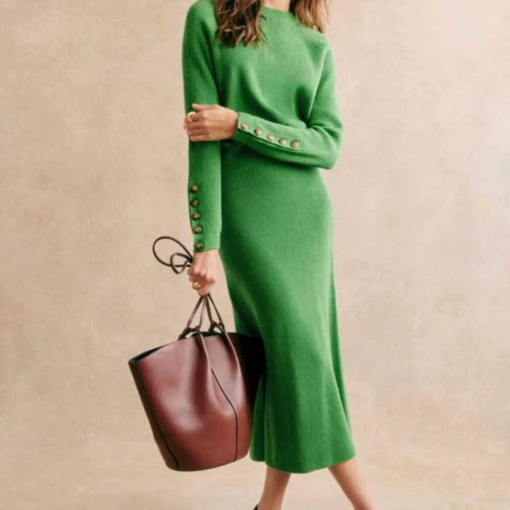 Sezane Sami Naelle Set in Green